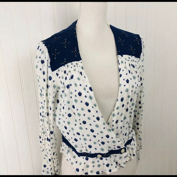 COPY - ❤️Free People Top Where We Roam Wrap Blouse - Picture 3 of 7